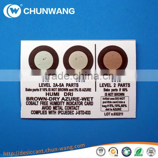 High Quality Cobalt-free 3dots Humidity Indicator Card photo-2
