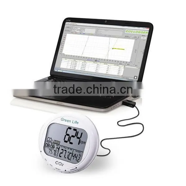 Digital 3-in1 CO2 Carbon Dioxide Sensor Desktop Indoor Air Quality Data Logger Temperature Relative Humidity RH 9999ppm Monitor photo-5