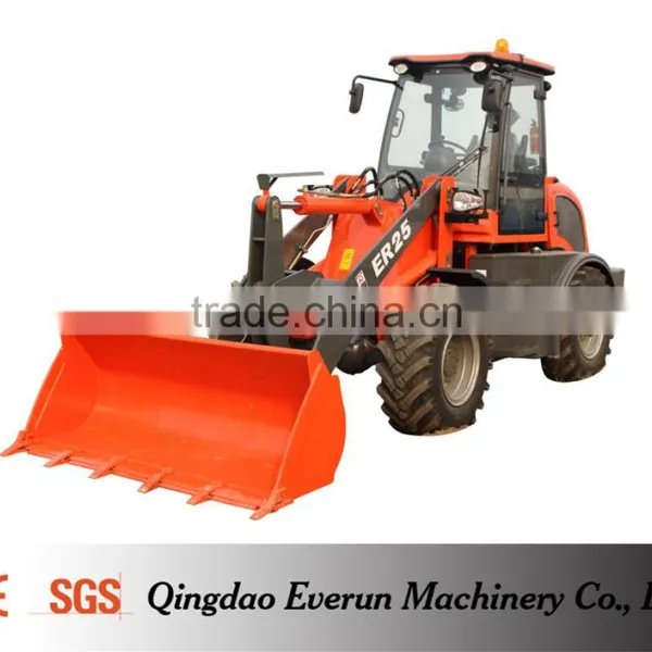 Everun New Brand 2.5 Ton Articulated Wheel Loader With Hydraulic Joystick photo-4