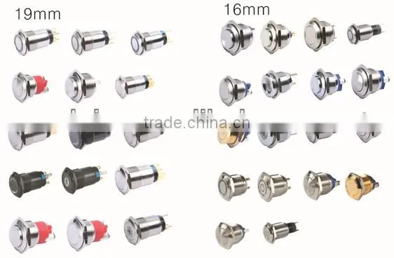 12mm 16mm 19mm 22mm or 25mm Waterproof Button Switch photo-4