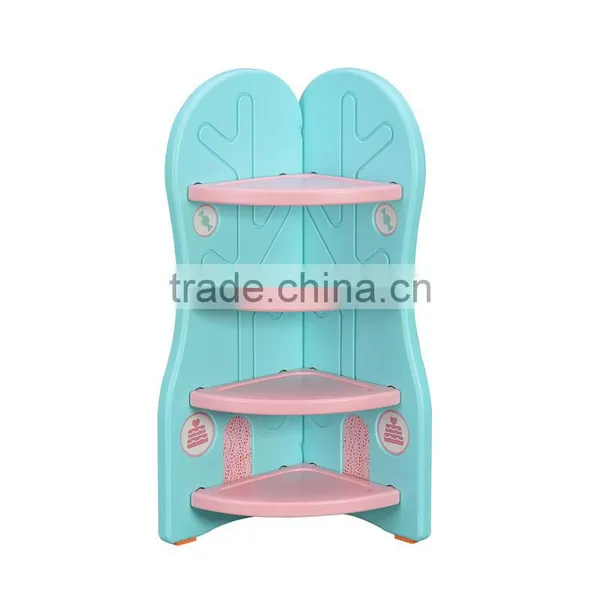 Children's Bookcase Kids Plastic Toy Storage Shelf photo-6
