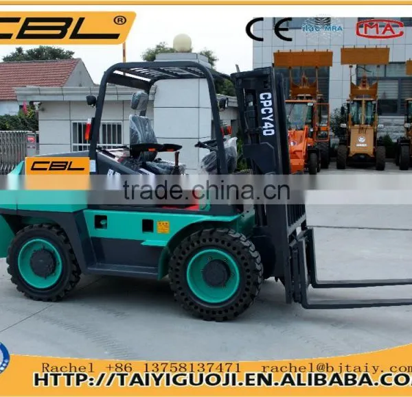 3.5T Diesel Engine Forklift, 4x4 Forklift Loader, Farm Tractor photo-6