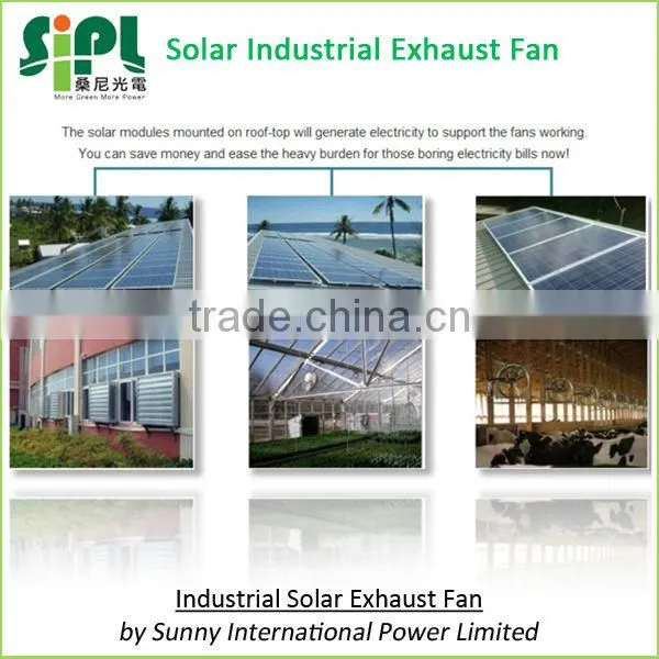 Industrial Negative Pressure Type Ventilation Wall Fan Solar Powered photo-4