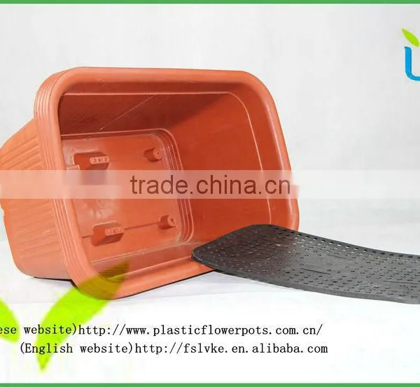 Rectangular PP Plastic Flower Pot for Planter photo-2