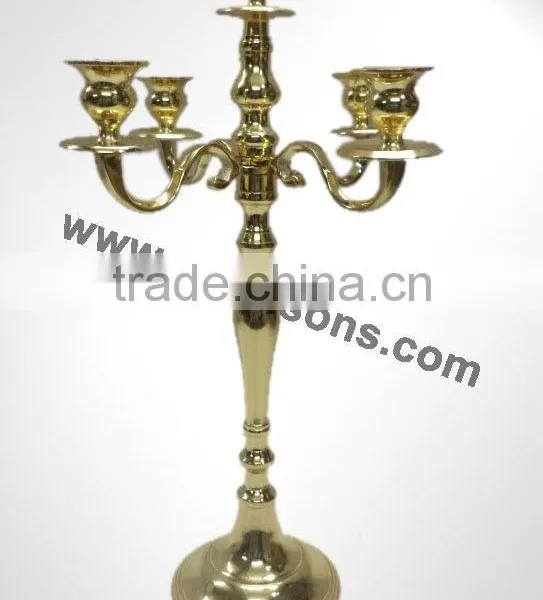 Shiny Polish Aluminum Candelabra photo-5