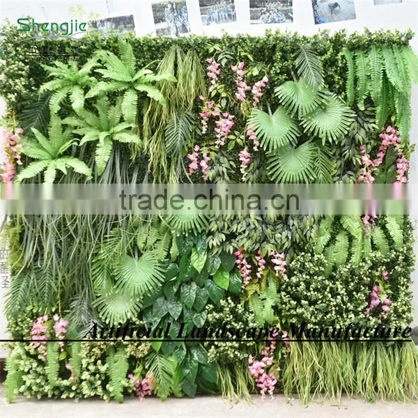 Fake Foliage Plant Wall Hanging Silk Vertical Green Plant Wall photo-3