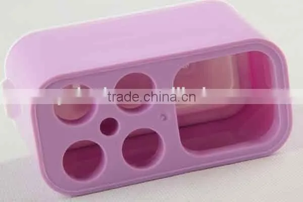 Rectangular Double Color Simple Toothbrush Holder photo-3