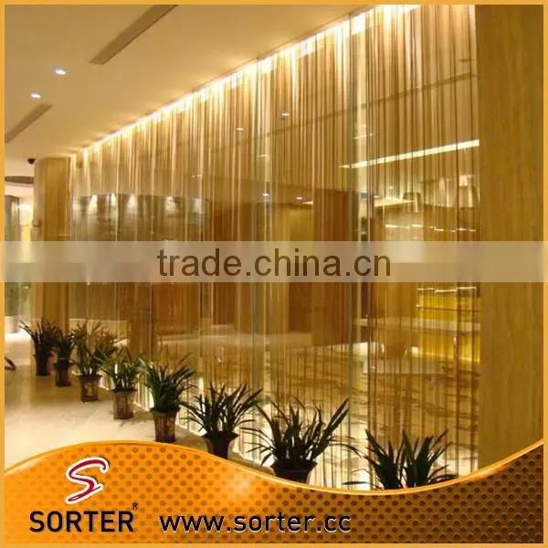 2016 New Style Customized Metal Coil Drapery Room Divider for Home Decoration photo-4