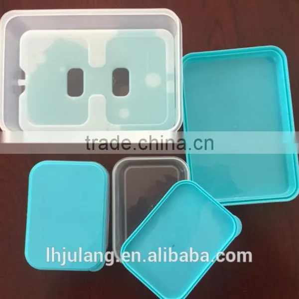 BPA FREE Plastic Lunch Box With Cooler Pack / Plastic Lunch Box With 4 Parts photo-2
