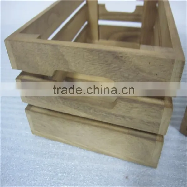 Modern Style Pine Wooden Storage Box Wooden Crates photo-6