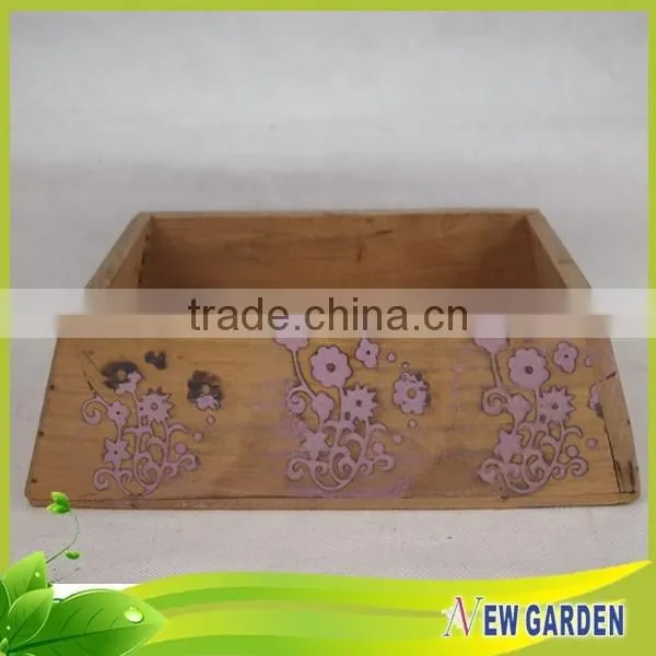 Hand Carved High Quality Promotional Decoration Antique Wooden Vases photo-2