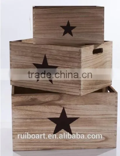 Children Toy Wooden Storage Box photo-2