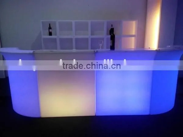Modern 16 Colors Changing Party Used Nightclub Furniture Bar Counter Design With a Ice Bucket photo-4