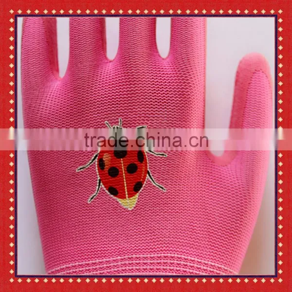 13Gauge Nyon Liner Softtextile Foam Latex Coated Gardening Gloves photo-4