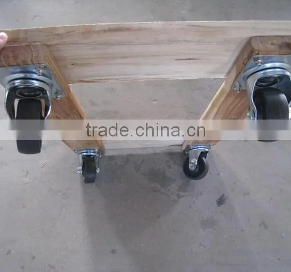 Heavy Duty Wood Plant Pot Dolly Furniture 4 Caster Hand Cart Trolley photo-2