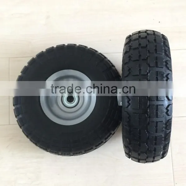 Steel Hub Small PU Wheel 4.10 350-4 Tyre photo-2