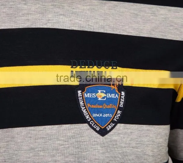 Mens Bulk Sale Plain Stripe Cotton t Shirt photo-3