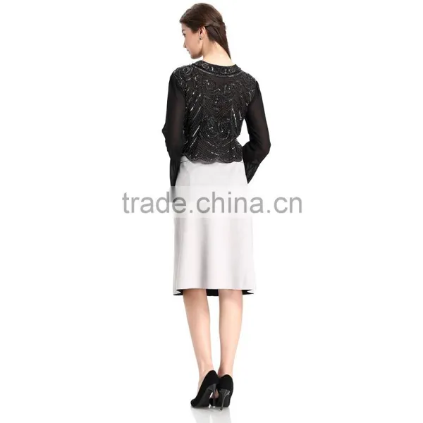 Domin Fashion Beading and Sequin Womens Crop Tops photo-6
