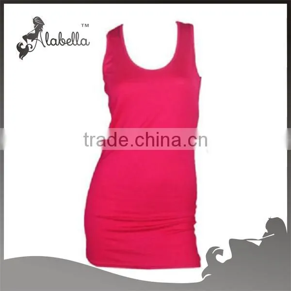 New Womens Plus Scoop Neck Racer Back Sleeveless Long Jersey Vest Top Size 16-20 photo-5