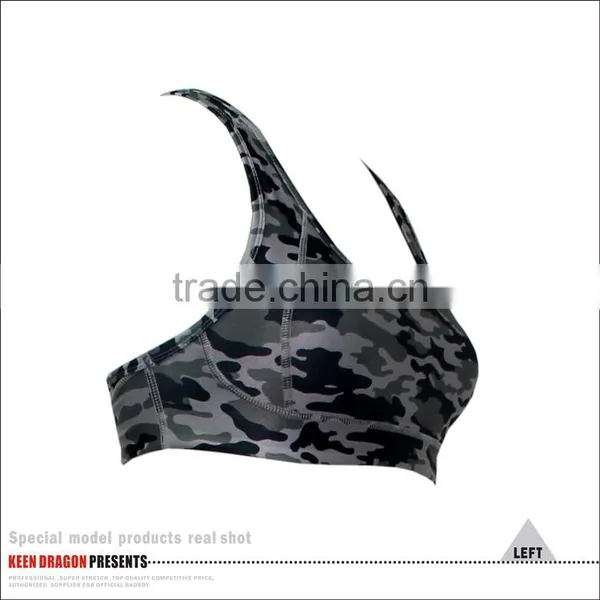 2017 Reinforced Stitched for Ultimate Movement Camo Sports Bra for Women photo-4