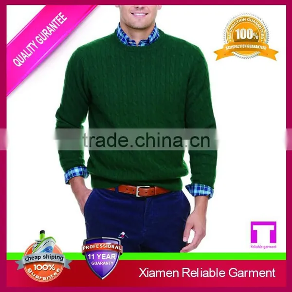100% Cashmere Mens Latest Sweater Design/ Cashmere Men's Sweater photo-3