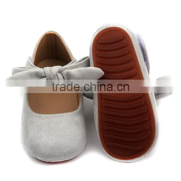 New Baby Girls Ballet Shoes Leather With Girls Rubber Shoes photo-2