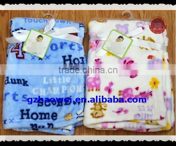 Animal Pattened Soft Thick Coral Fleece Baby Blanket photo-2