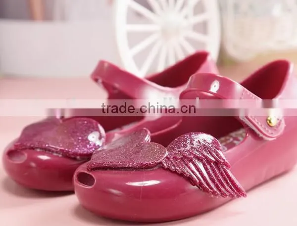 Soft Melissa Shoes for Girls, Heart Design Mini Melissa Shoes photo-4