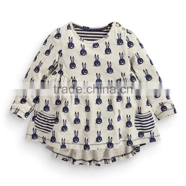 Cartoon 2017 Toddler Girls Clothes Tshirts 2piece Sets photo-2