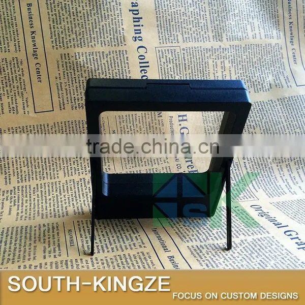 11x9cm Black Square ABS Plastic Display Stand for Earring, Necklace, Pen photo-3