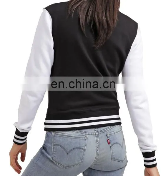 Chinese Manufacturer Woman Custom Baseball Jacket photo-5