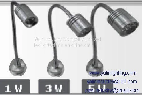 3W LED Cabinet Lamp With Switch, Hotel Adjustable Wall or Desk Spotlight photo-3