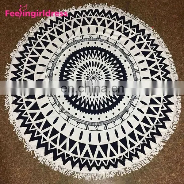Home Decor Indian Mandala Round Microfiber Tapestry Mandala photo-4