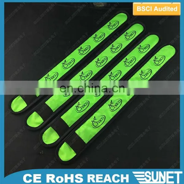 Green Color Hot Sale Glow in Dark Bracelet Arm Slap Led Band photo-3
