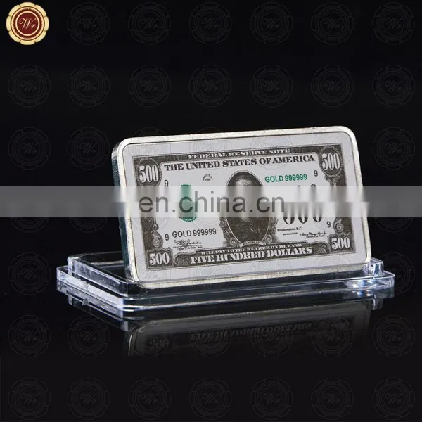 WR Souvenir 999 Sliver Plated Bar Metal Craft Gift As Magnificent USA Bar Gold Metal Coin photo-3