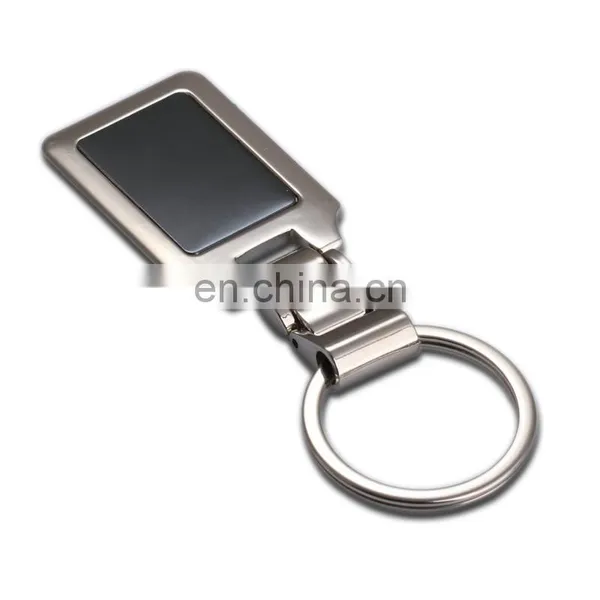 Wholesale Customized Logo Key Chain Square Blank Metal Keychain photo-3