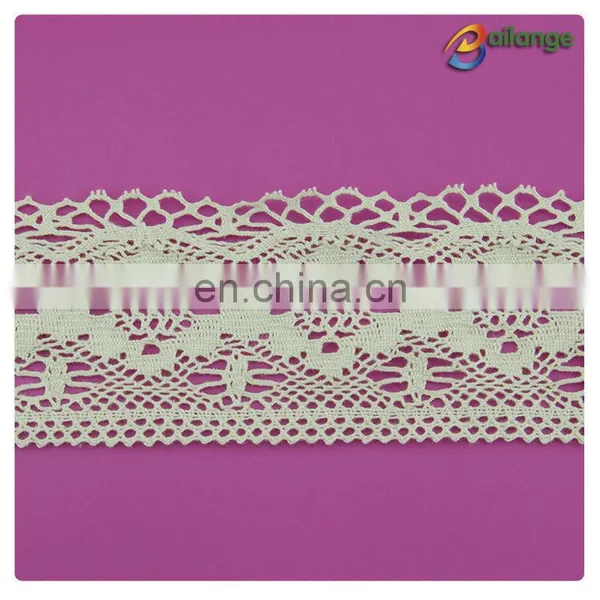 Guangzhou white color 100% cotton brazilian lace front closure for sale