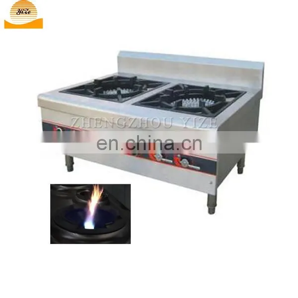 Chinese Restaurant Wok Burner Kitchen Cast Iron Gas Stove Cooker With Oven
