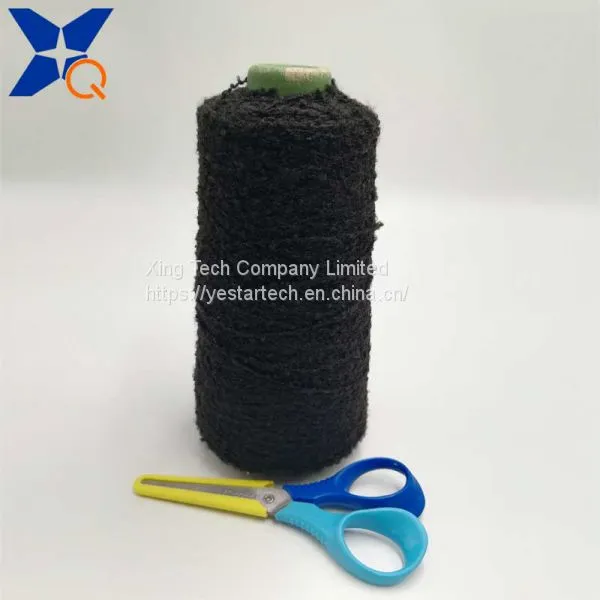 Black 300D Loop Yarn Pass Needle Detector Fancy Yarn Fashion Warmer Touchscreen Gloves in Winter photo-3
