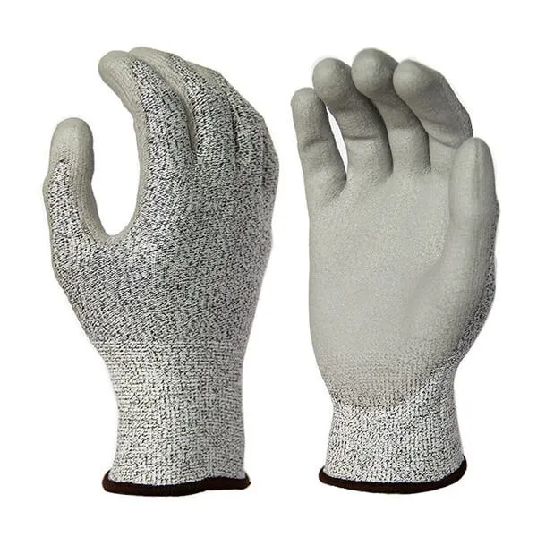 Cut Resistant Level 5 UHMWPE Anti Cut Gloves Cut Resistance Gloves PU Palm Coated Cut Proof Gloves photo-2