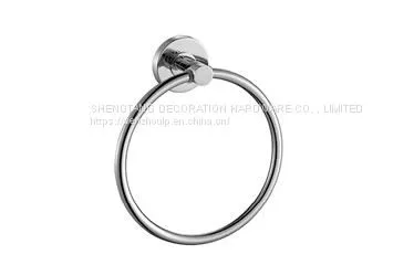 Bathroom Accessories Polished Nickel Chrome Plated Bath Room Stainless Steel Hanging Towel Hand Towel Ring Holder