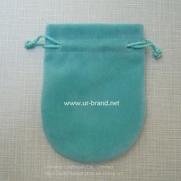 Small Pouch Bag Jewellery Custom Jewelry Velvet Gift Bag, Velvet Fabric Jewelry Drawstring Pouch Bag for Ring Storage photo-3