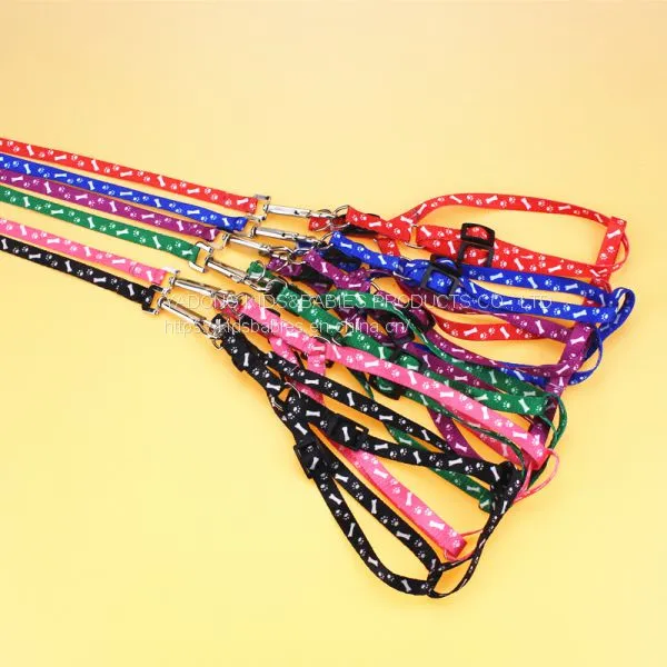 Dog Chain Polyester Printed Pet Chest and Back Leash A3 Polyester Printed Pet Chest and Back Leash photo-2