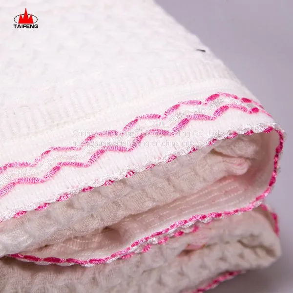 Online Sale Decorative Border Baby Woolen Blanket for Africa Market photo-3