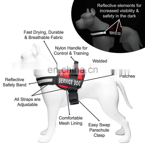 Dog Vest Harness Dog Body Padded Vest Dog Harness With Hook and Loop Straps and Handle Comfort Control for Large Dogs photo-5