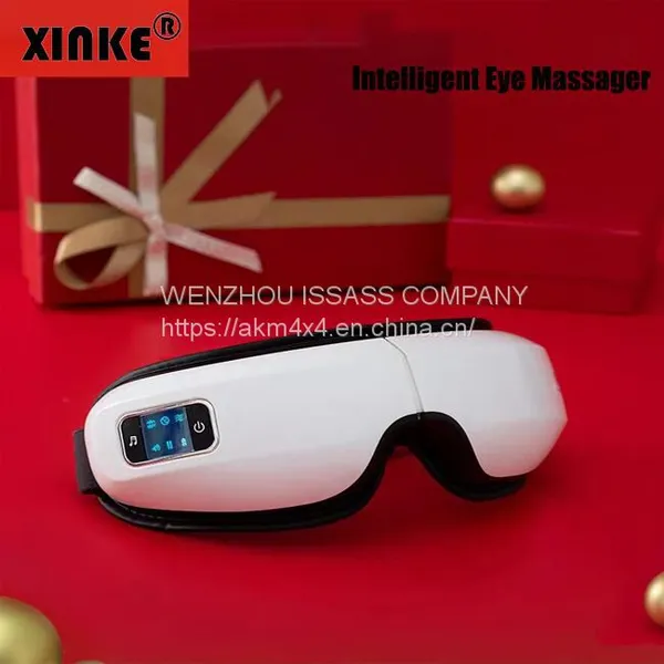 Wireless Air Pressure Vibration Digital Eye Massager Vibration Magnetic Acupuncture Therapy Relief Heat Compress Eye Mask