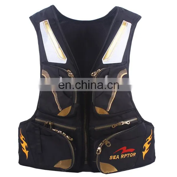 ROBBEN High Quality Outdoor Floating Fishing Vest Waterproof Nylon Life Jacket for Fishing photo-2