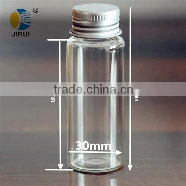 Clear Glass Tubular Vials With Caps ;small Mini Chemical Glass Bottle