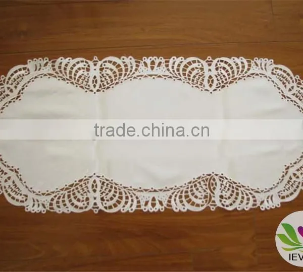 Best Quality Cotton Tablecloth Hand Made Tablecloth Eyelet Embroidery Design Tablecloth Restaurant Tablecloth photo-4