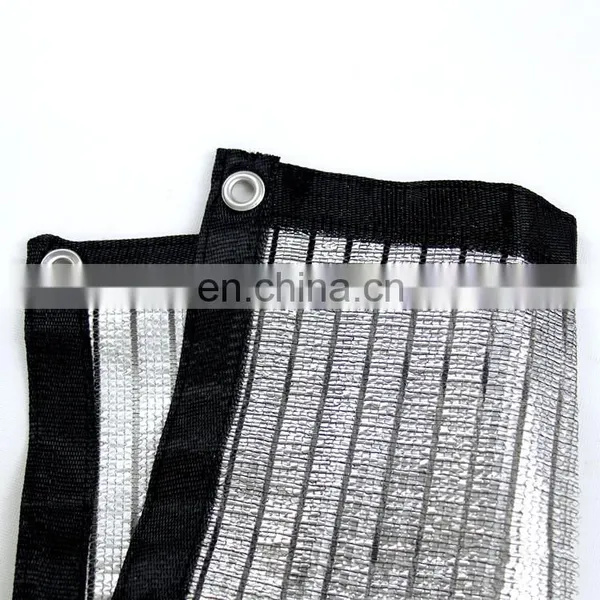 Aluminum Knitted Shade Cloth Car Parking Shade Net Garden Reflective Aluminum Foil Shading Net 95 for Sale photo-2